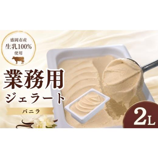 ふるさと納税 アイス・ヨーグルト ジェラート 岩手県 盛岡市 盛岡市産生乳100% 家族やみんなで楽しめる たっぷり2L ジェラート バニラ 2L ばにら じぇらーと…