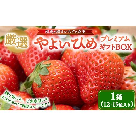 ふるさと納税 いちご 群馬県 伊勢崎市 厳選 やよいひめ プレミアムギフトBOX 1箱 (3〜4月発送) | いちご 大粒 高糖度 果物 フルーツ 苺 イチゴ くだもの 新…