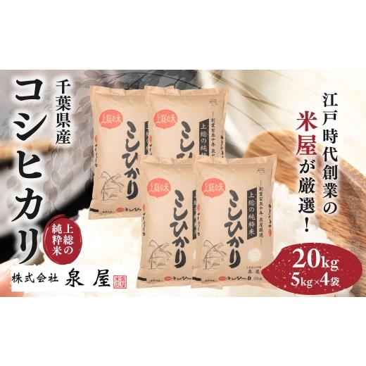 ふるさと納税 米 コシヒカリ 千葉県 木更津市 令和7年度産 上総の純粋米 「コシヒカリ」 20kg (5kg×4) 厳選 千葉県産/ ふるさと納税 コシヒカリ こし…