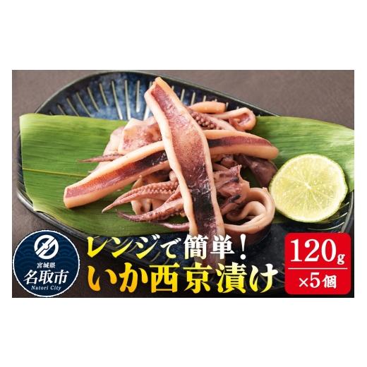 ふるさと納税 惣菜・レトルト 宮城県 名取市 レンジで簡単 いか西京漬け 120g×5個 味噌 どぶ漬 電子レンジ 冷凍 漬け込み 解凍 電子レンジ 火を使わない 煙も…