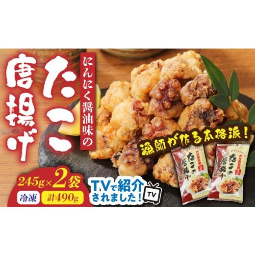 ふるさと納税 タコ 大分県 国東市 テレビで紹介されました 漁師が作る本格派 にんにく醤油味のたこ唐揚げ 245g×2袋/計490g_29241A-2 245g×2袋/計490g