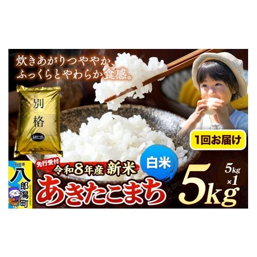 ふるさと納税 米 あきたこまち 秋田県 八郎潟町 [令和8年産 新米受付]米 あきたこまち 5kg 白米 秋田県産 新米 先行予約 先行受付 米 コメ 白米 あきたこま…