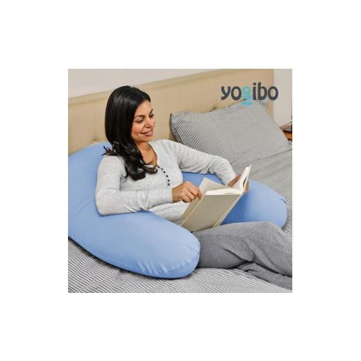 ふるさと納税 ファッション 大阪府 岸和田市 ビーズクッション ヨギボー サポート ペールブルー Yogibo Support 授乳クッション 背もたれ 肘置き U字型 洗える…