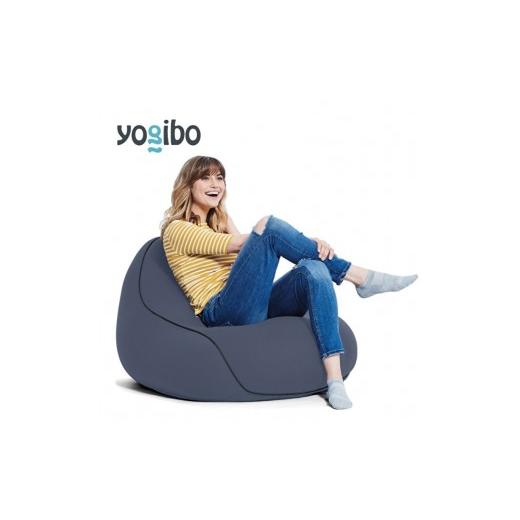 ふるさと納税 ファッション 大阪府 岸和田市 ビーズクッション ヨギボー ラウンジャー ネイビーブルー Yogibo Lounger 1人掛け 背もたれ パーソナルチェア 洗…