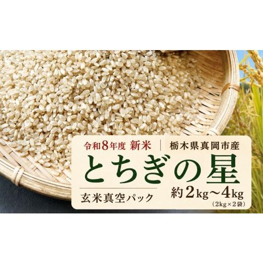 ふるさと納税 米 栃木県 真岡市 先行予約 訳あり 令和8年度 新米 真岡市産とちぎの星(玄米真空パック) 約2kg | 新米 真岡市産 真空 パック 米 お米 玄米 も…