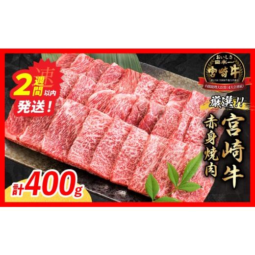 ふるさと納税 牛肉 焼肉・バーベキュー 宮崎県 日南市 スピード発送 厳選 宮崎牛 赤身 焼肉 計400g 牛肉 国産 焼き肉 BBQ 鉄板焼き バーベキュー 黒毛和牛 肩…