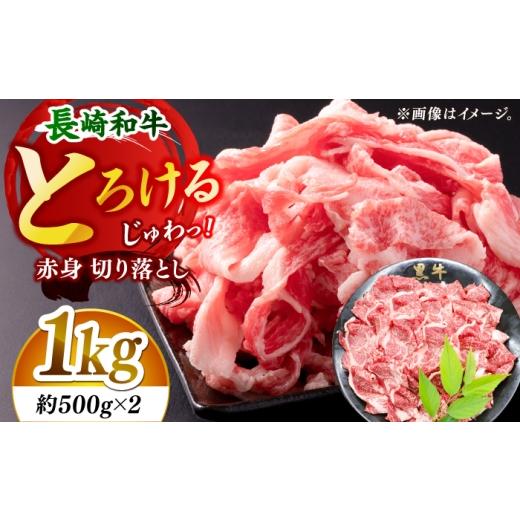 ふるさと納税 牛肉 モモ 長崎県 小値賀町 ヘルシーにお肉を楽しむ 長崎和牛 赤身 切り落とし(モモ) 計1.0kg (約500g×2) 黒牛