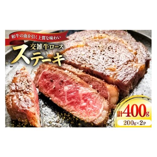 ふるさと納税 牛肉 ロース 愛知県 江南市 牛肉 国産交雑牛ロース ステーキ 200g 2パック 計400g ??ユーエイエム 愛知県 江南市 ko23btu600024 ロース 和牛 国…