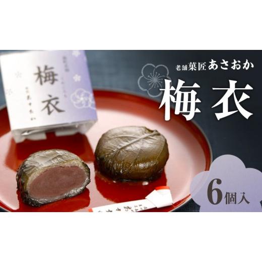 ふるさと納税 和菓子 静岡県 森町 老舗「菓匠あさおか」看板菓子 梅衣(うめごろも) 6個入 蜜漬け 口どけ 滑らか こし餡 もっちり 求肥 紫蘇 爽やか 塩気 お…