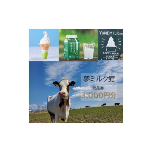 ふるさと納税 体験チケット 石川県 内灘町 夢ミルク館で使える商品券3,000円分 1771373
