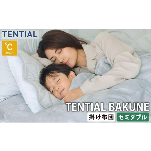 ふるさと納税 タオル・寝具 掛け布団 岡山県 倉敷市 [ セミダブル ] TENTIAL BAKUNE 掛け布団 ウォーム グレー 布団 寝具 肌触り 睡眠 快適 丸洗い 丸洗いOK…