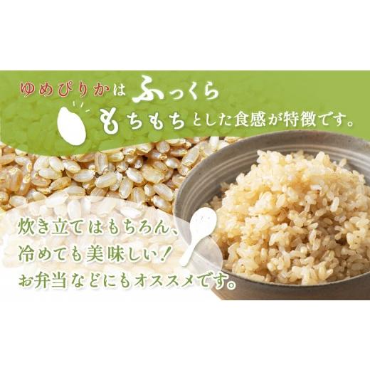 ふるさと納税 玄米 北海道 ニセコ町 《数量限定受付 令和7年産米》 3回定期便 合鴨農法ゆめぴりか 玄米 有機肥料／無農薬・無化学肥料・備蓄用 令和7年度米　1… |  | 02