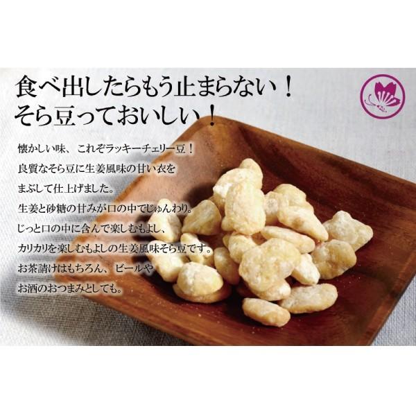 ラッキーチェリー豆 チェリー豆 生姜豆 おつまみ 修学旅行 事前買い お土産 長崎 島原 雲仙 おみやげ 帰省土産 プレゼント ナッツ そら豆 豆菓子 Gingermame Furusato 通販 Yahoo ショッピング