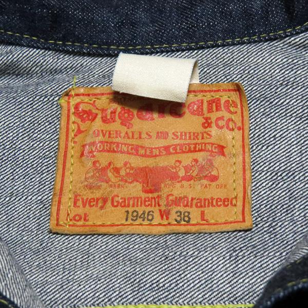 【売切れ】2024年春夏新作！　シュガーケーン　Sugar Cane Super Denim Collectibles　#07 13.5オンスデニムブラウス 1946モデル【SC19007】ワンウォッシュ｜furutaka｜03