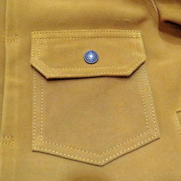 SALE  シュガーケーン　Sugar Cane 　COW SPLIT LEATHER BLOUSE THINSULATE FILLED【SC80601】キャメルの画像