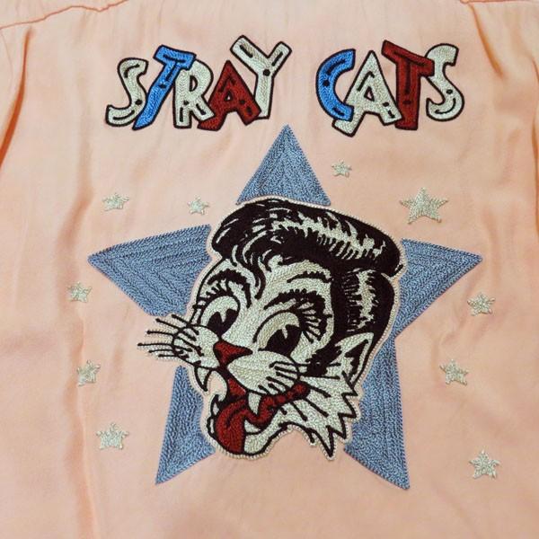 【売切れ】ストレイキャッツ×スタイルアイズ　Stray Cats×Style Eyes　ボウリングシャツ・リミテッドエディション【SE38204】162番色（ピンク）｜furutaka｜06