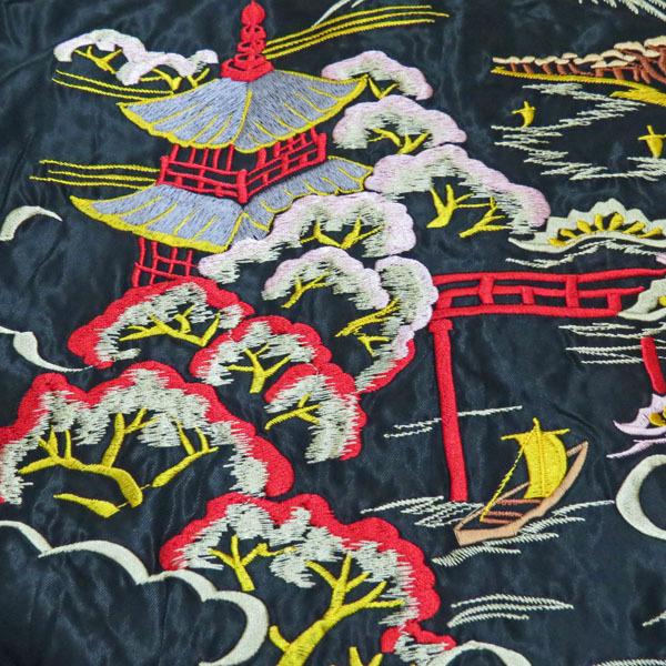 SALE　テーラー東洋　スカジャン　TAILOR TOYO　アセテートスカ　ROARING TIGER ×LANDSCAPE　虎×風景【TT14892】シルバー スーベニア スカジャン TAILOR 東洋 テーラートーヨー