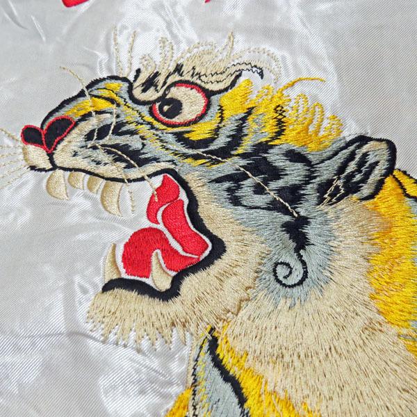 SALE　テーラー東洋　スカジャン　TAILOR TOYO　アセテートスカ　ROARING TIGER ×LANDSCAPE　虎×風景【TT14892】シルバー スーベニア スカジャン TAILOR 東洋 テーラートーヨー