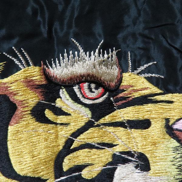 2024年秋冬新作！　テーラー東洋　スカジャン　TAILOR TOYO　アセテートスカ　RED EAGLE×TIGER HEAD【TT15542】シルバーの画像