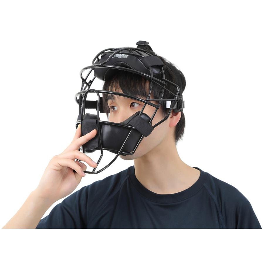 硬式野球 / ソフトボール 審判用 軽量 マスク Champro CM63B