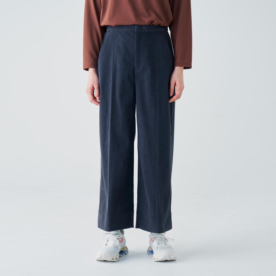 Go to by mizuno 【MIZUNO】ストレッチコーデュロイワイドパンツ