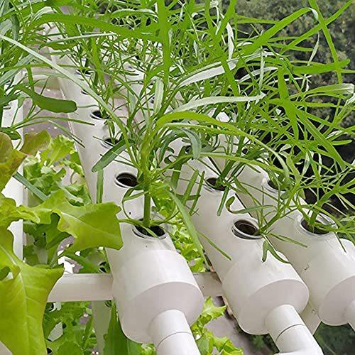 水耕栽培キット 4層16パイプ 144穴 室内と庭園栽培器 育成システム 家庭菜園 土不要 野菜・果物・花など植物を育てる 日本語取扱説明書付き 