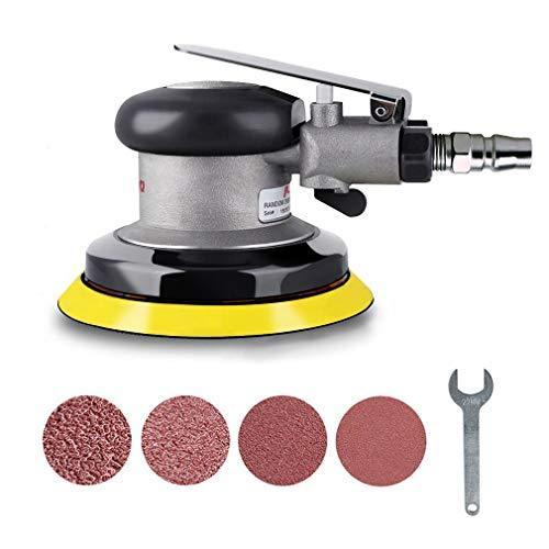 爆売りセール開催中 Keello ポリッシャー エアサンダー ダブルアクション サンディングペーパー付き ペーパー寸法125mm 洗車 研磨 車用 車磨き 小型 軽量 エ
