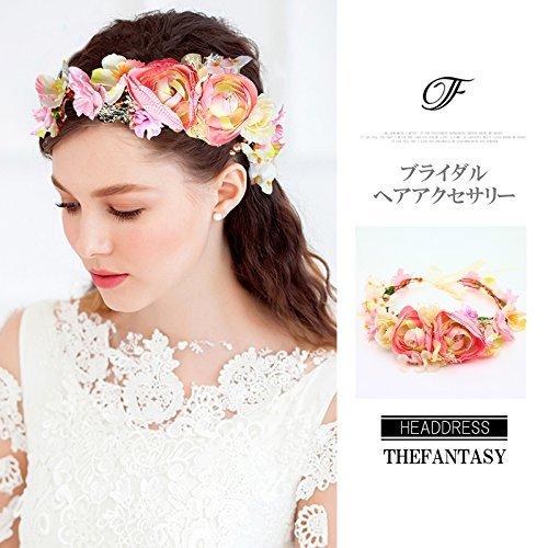 ブランドのギフト レディースアクセサリー Fhkan050pk 花かんむり 花冠 花かんむり ピンク ヘッドドレス 髪飾り コサージュ ウエディング ドレス花冠 Fhkan050pk Www Threeriversofs Com