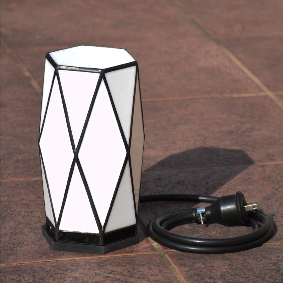 ガーデンライト 行燈 DG 屋外用 防雨タイプ ステンドグラス ガーデン