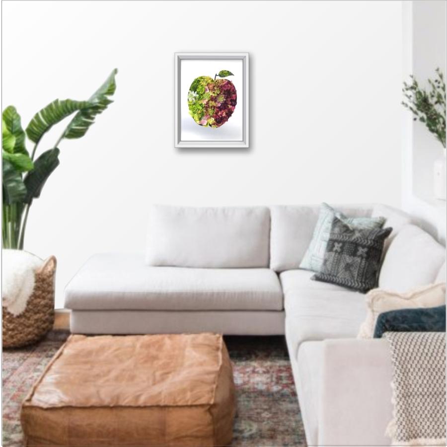 リンゴ フルーツ 観葉植物 種類 おしゃれ 室内 人工観葉植物 フェイクグリーン 壁掛け 造花 インテリア 絵画 プレゼント ギフト｜fuse-c｜04