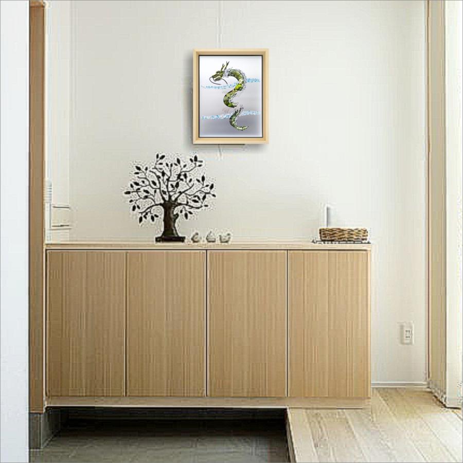 龍 辰 観葉植物 フェイクグリーン 絵画 置物 開運 オブジェ 縁起物 インテリア 油絵 壁掛け アートパネル プレゼント ギフト |  | 16