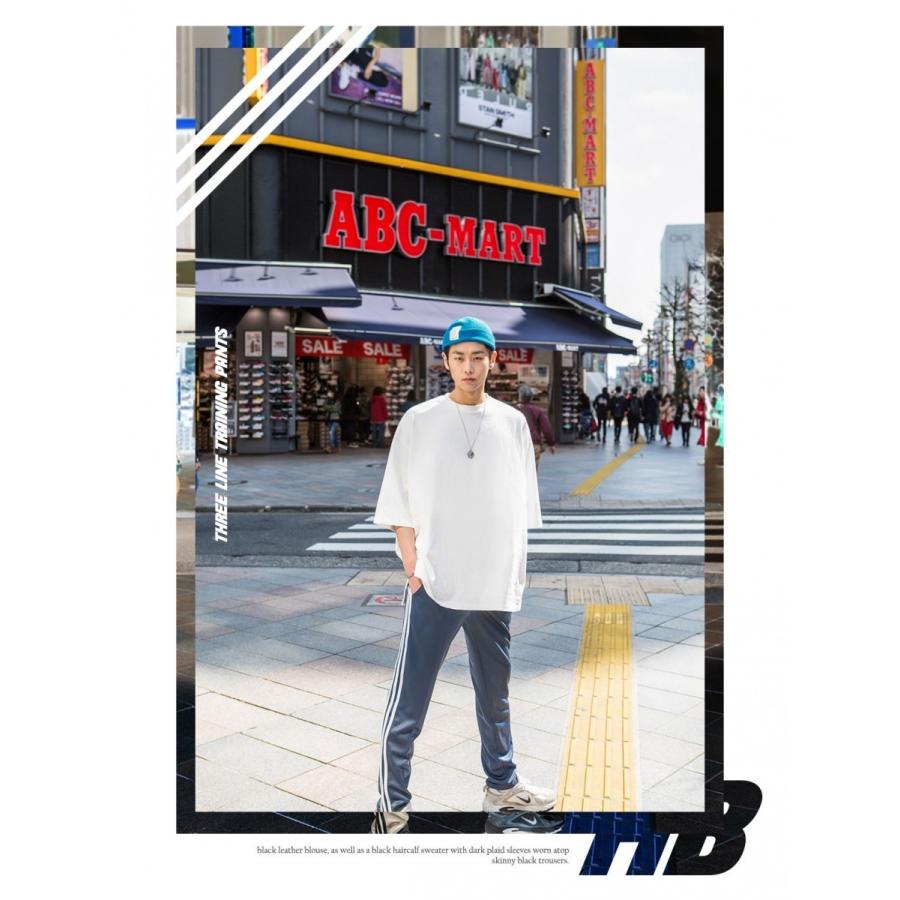 パンツ メンズパンツ ストライプ 6色 アメリカ 服 おしゃれ 履きやすい ストレッチ メンズファッション メンズ 春夏 19 秋新作 Hk Three Line Span Banding Pants1464 Fuseall 通販 Yahoo ショッピング