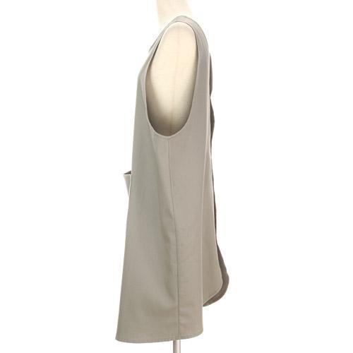 [メール便対応]俣野温子 マタノアツコ かつらぎのひょっこり黒猫 エプロン モカブラウン（赤茶/またの あつこ）