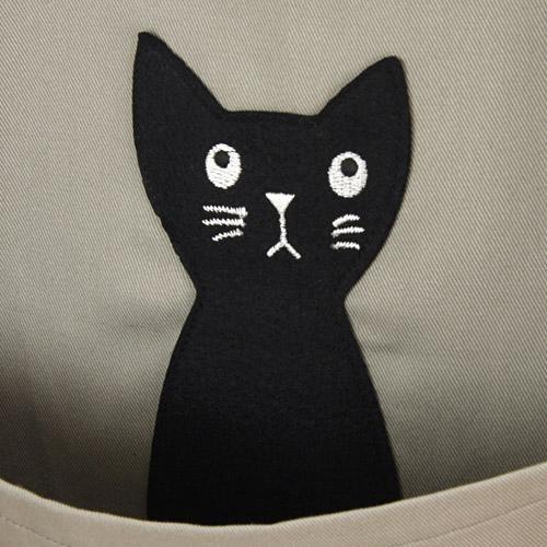 メール便対応]俣野温子 マタノアツコ かつらぎのひょっこり黒猫