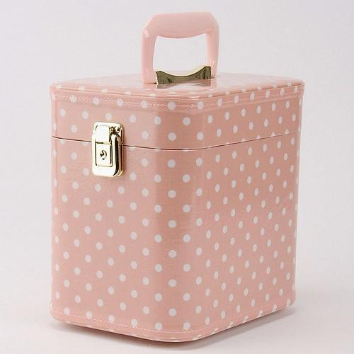 メイクボックス コスメボックス 水玉柄 ドット ピンク トレンケース 7寸 525 591 31 セレジオーネ インテリア雑貨 通販 Yahoo ショッピング