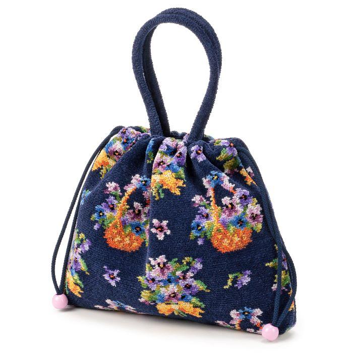 [メール便対応]正規品 FEILER（フェイラー）アメージングバイオレット 手付き巾着（AMV242013）（ホワイトデー 母の日 誕生日 お祝い ギフト） | feiler