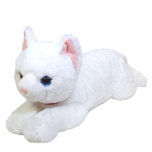 ねじねじ宝珠の入れ物型オルゴナイト❤️うさねこさま❤️専用です 猫のぬいぐるみ ひざねこ M 白オッドアイ（白猫/ホワイト/ネコ