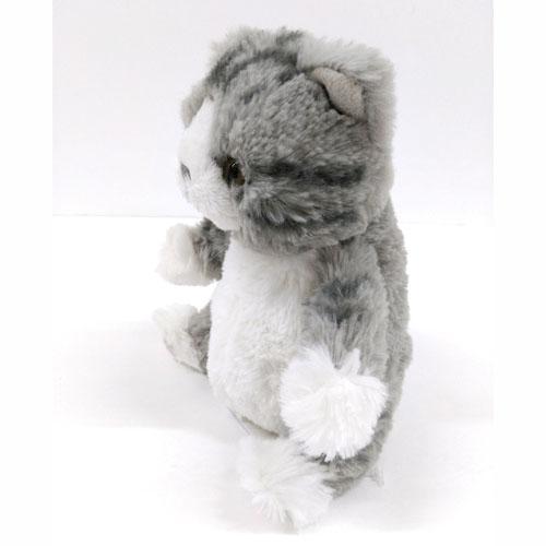 猫のぬいぐるみ ひざねこ お座りキッズ グレートラ 灰トラ アメショー 猫 ネコ 703 602 セレジオーネ インテリア雑貨 通販 Yahoo ショッピング
