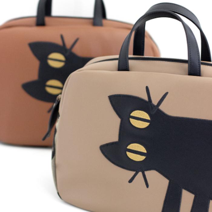 ATSUKO MATANO（マタノアツコ）ボストンバッグ 見つめる猫 キャメル （ギフト プレゼント 贈り物 誕生日 トートバッグ ねこ ネコ） | feiler | 06