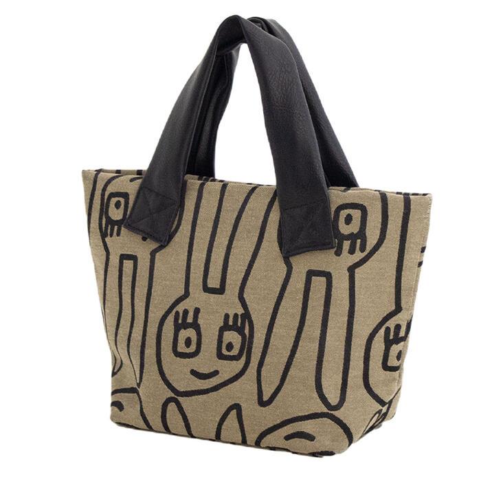 新品　マタノアツコ ビッグやゆるうさ総柄カットソー「 Lサイズ・楊柳ピケ」 新品 マタノアツコ ビッグやゆるうさ総柄カットソー「 Lサイズ・楊柳