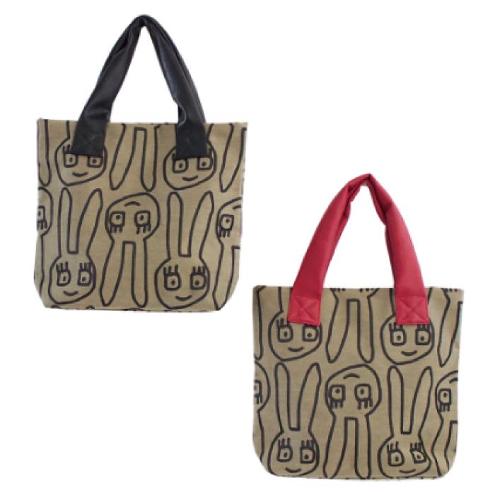 ATSUKO MATANO（マタノアツコ）ゆるうさ 縦型トートバッグ レッド（トートバッグ うさぎ ラビット ジャガード） |  | 09