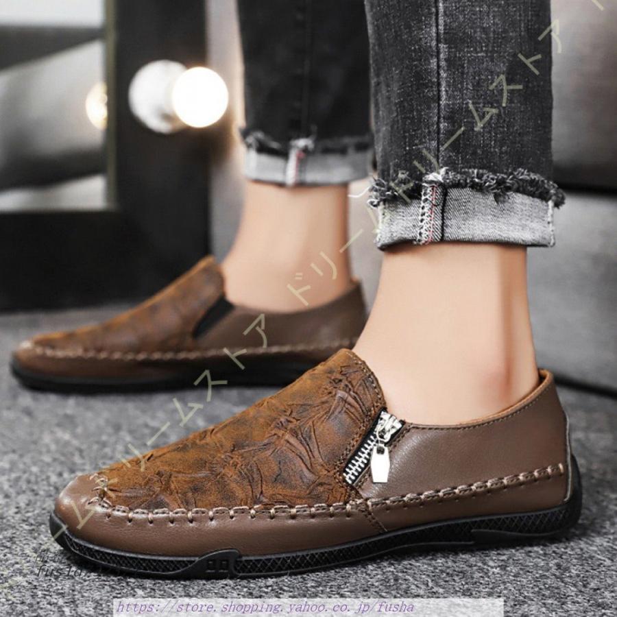 でおすすめアイテム ドライビングメンズ レトロ ビジネス紳士靴 スーツ用 ローファー スリッポン デッキ幅広 モカシン 3e ドライブ スリップオン スニーカー カラー ブラック Www We Job Com