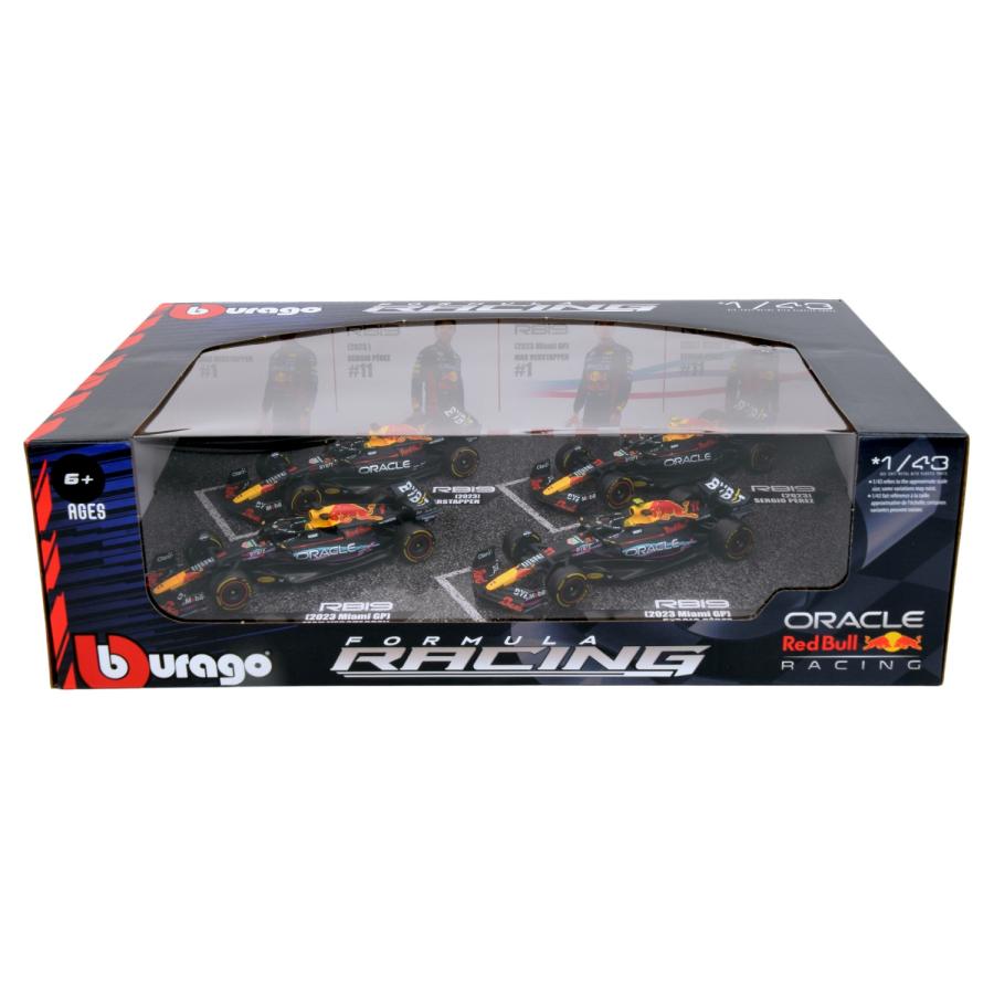 Bburago（ブラーゴ）2023 1/43 F1 レッドブル RB19 4台セット 
