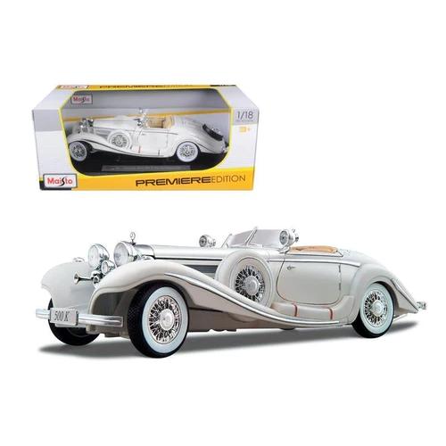 Maisto（マイスト） 1/18 1936 メルセデス・ベンツ 500 K ホワイト ／ おもちゃ プレゼント ダイキャストカー モデルカー ミニカー 車 完成品｜fushimimarket｜08