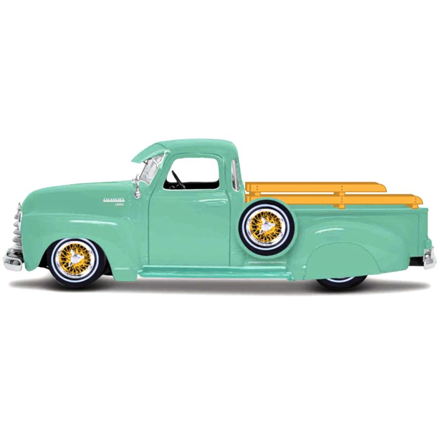 Maisto（マイスト） 1/24 シボレー 3100 ピックアップ 1950 カスタム グリーン ／ おもちゃ プレゼント ダイキャストカー モデルカー ミニカー 車 完成品｜fushimimarket｜04