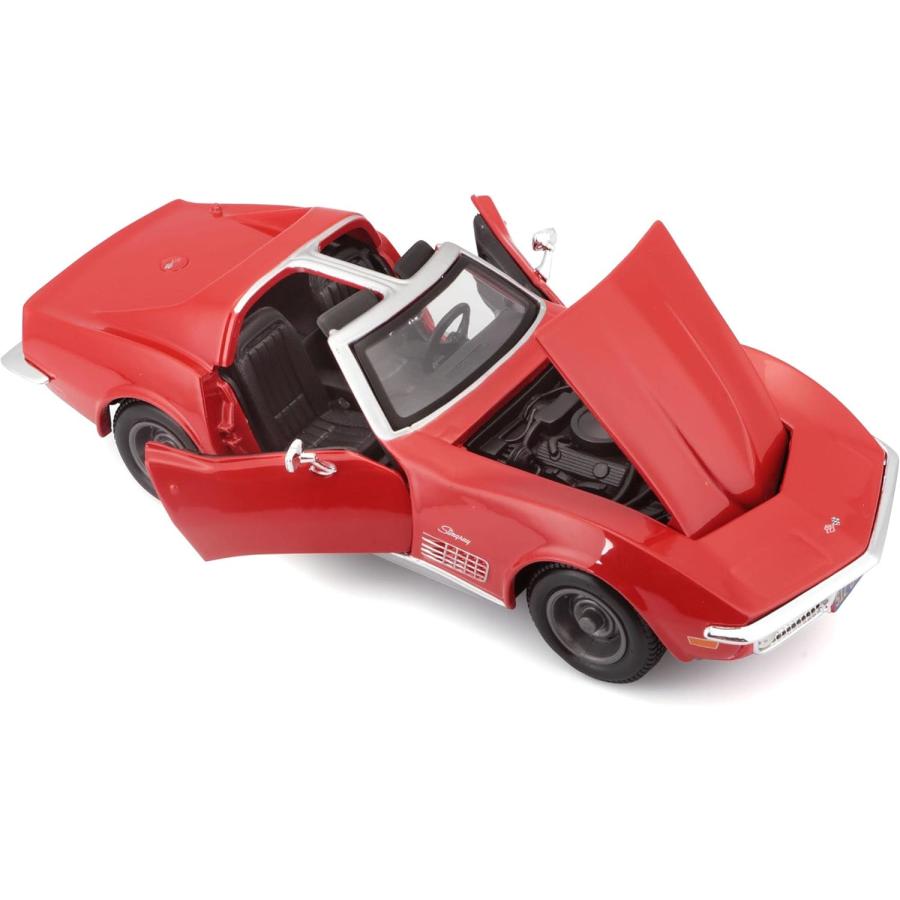 Maisto（マイスト） 1/24 シボレー コルベット スティングレー 1970  レッド ／ おもちゃ おすすめ プレゼント ダイキャストカー モデルカー ミニカー 車 完成品｜fushimimarket｜02