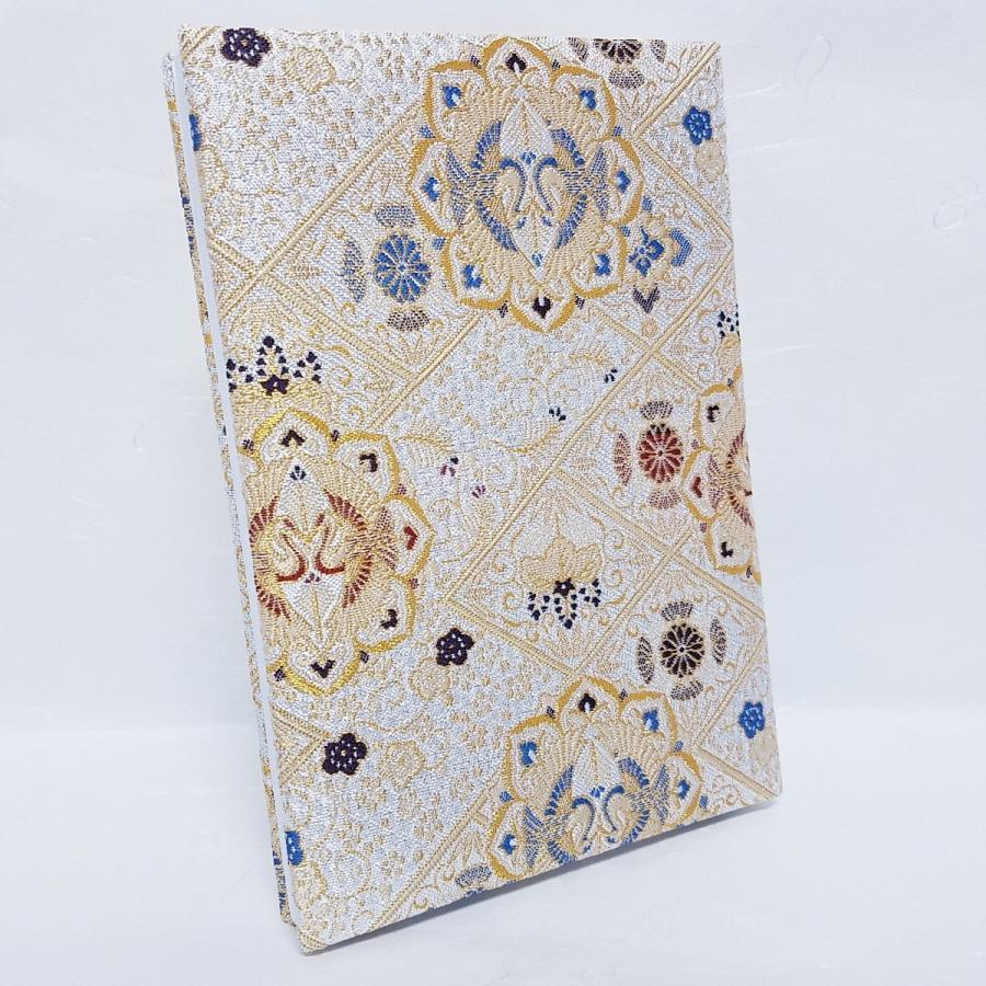 22年のクリスマス 御朱印帳 京都 Lサイズ カバー付 送料無料 書き置き 貼り付け 膨らし表紙 ふわふわ オシャレ かわいい プレゼント 参拝 お寺 金襴 大判 京伏見千華帖 向鶴 Fundaterapia Com