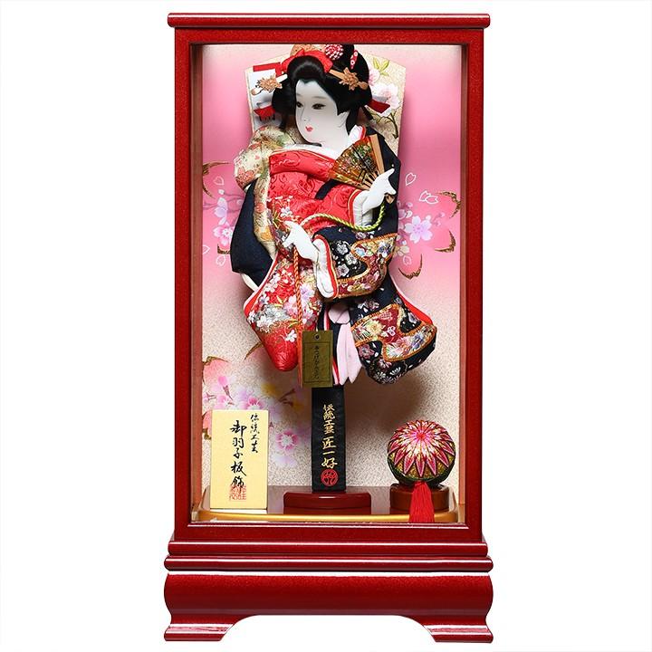 シャイニングゴールデン 【羽子板】13号 絞り金彩桜(ピンク)×刺繍まり