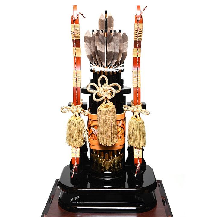 初節句】【破魔矢】13号 鉄刀木矢籠飾[SIKO]【正月飾】【破魔弓