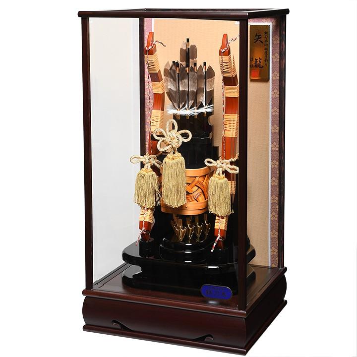 初節句】【破魔矢】13号 鉄刀木矢籠飾[SIKO]【正月飾】【破魔弓